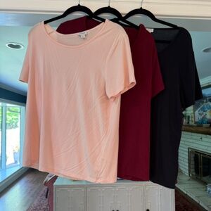 J. Crew Stretch Cotton T-Shirt Bundle, Set of 3